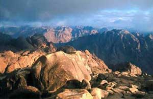 View fron the top of Mount Sinai